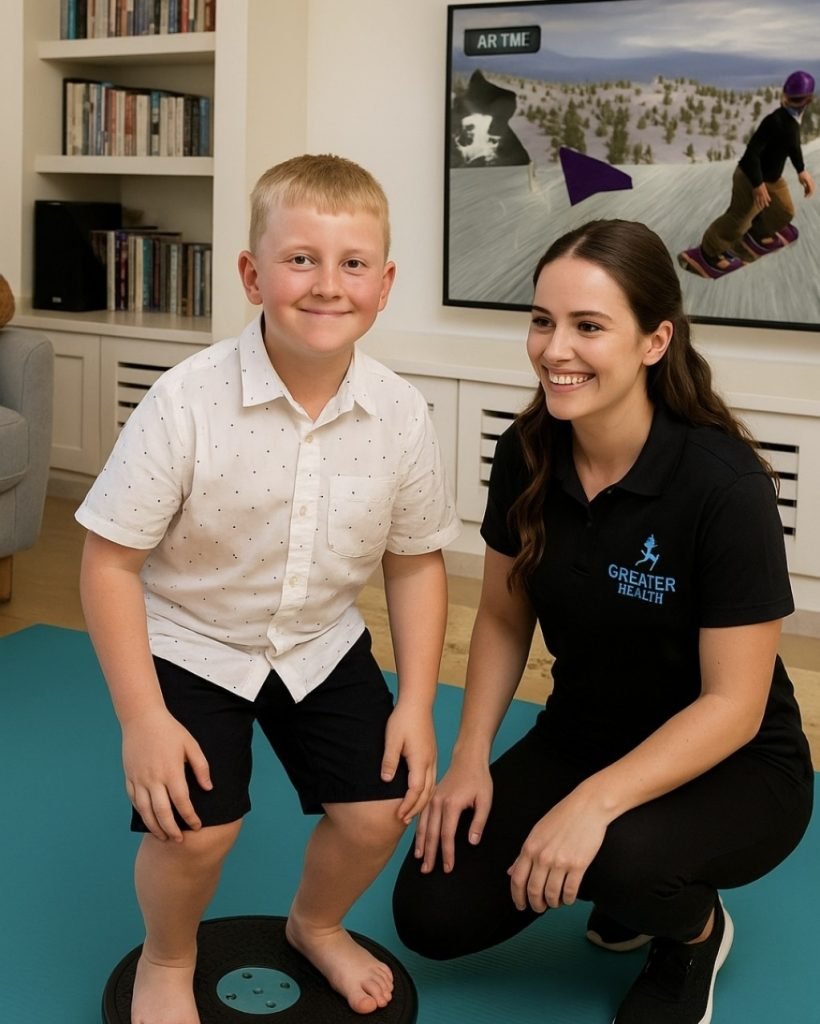 vertical kids balance boy